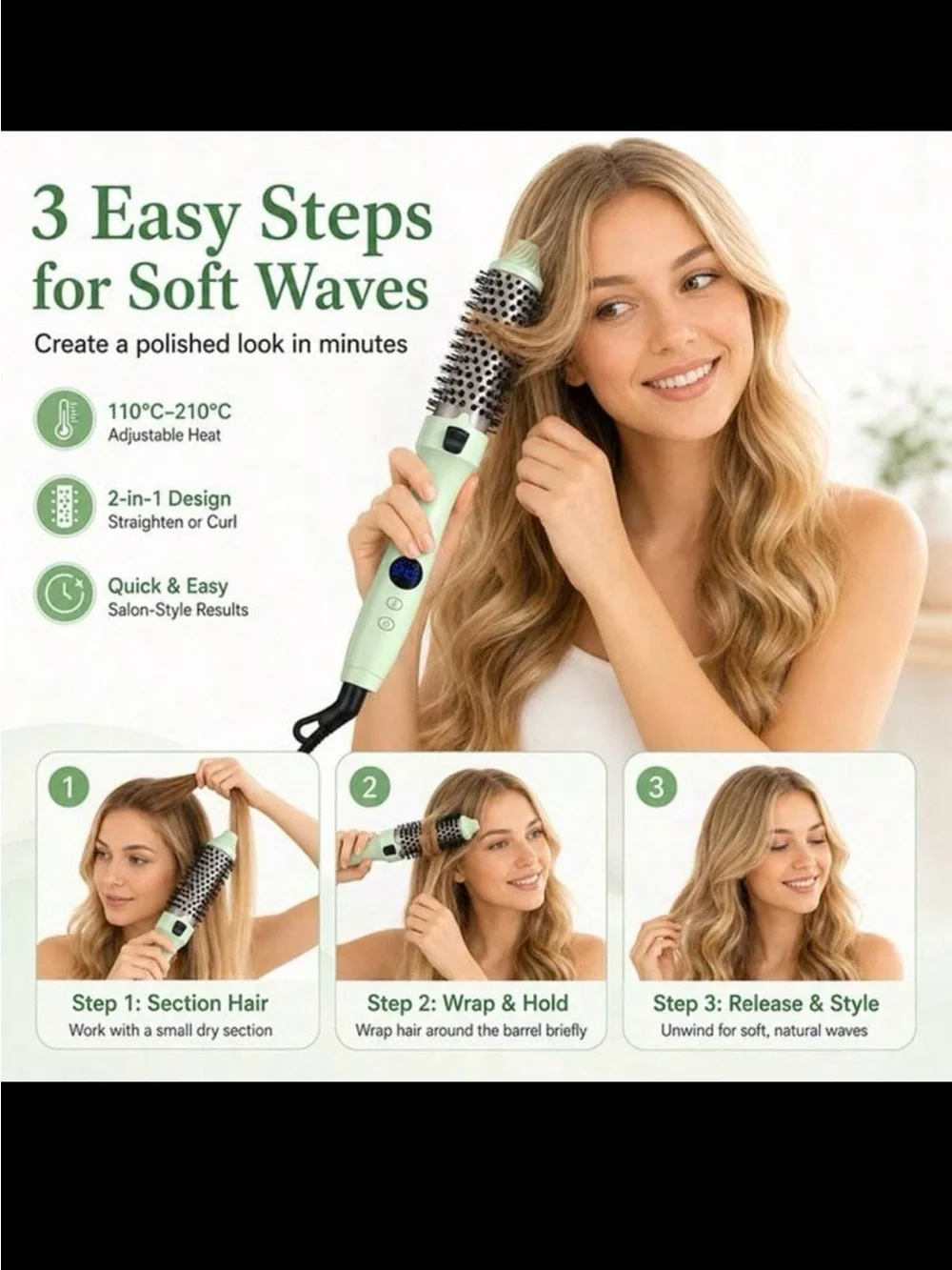Thermal blowout brush